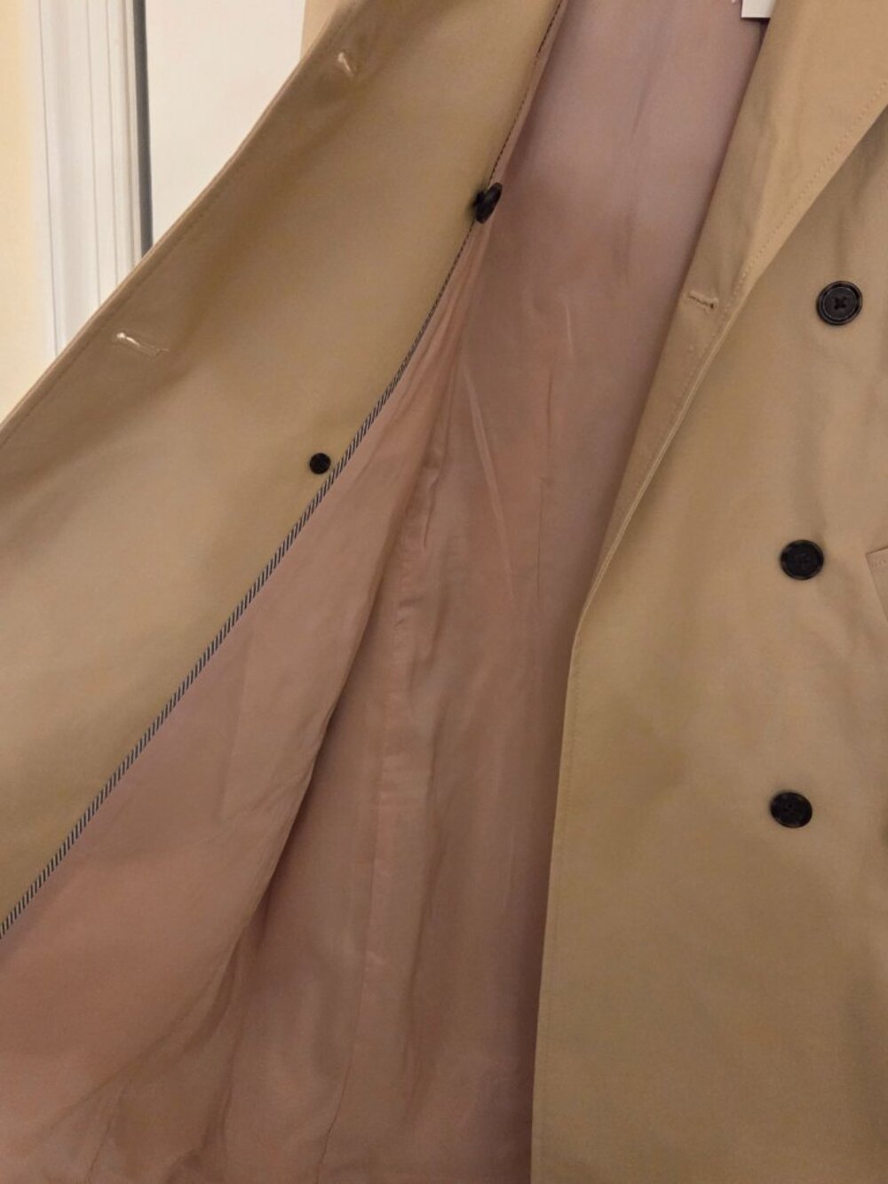 J.Crew Khaki Trench Coat w/Hood -- NWT ---Classic Belted Jacket - Picture 4 of 6